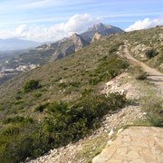 Дорога в верхней площадке старта