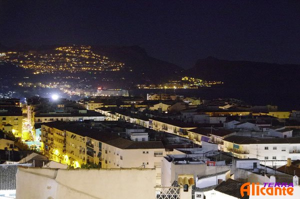 Дракон Sierra Bernia. Гора ночью